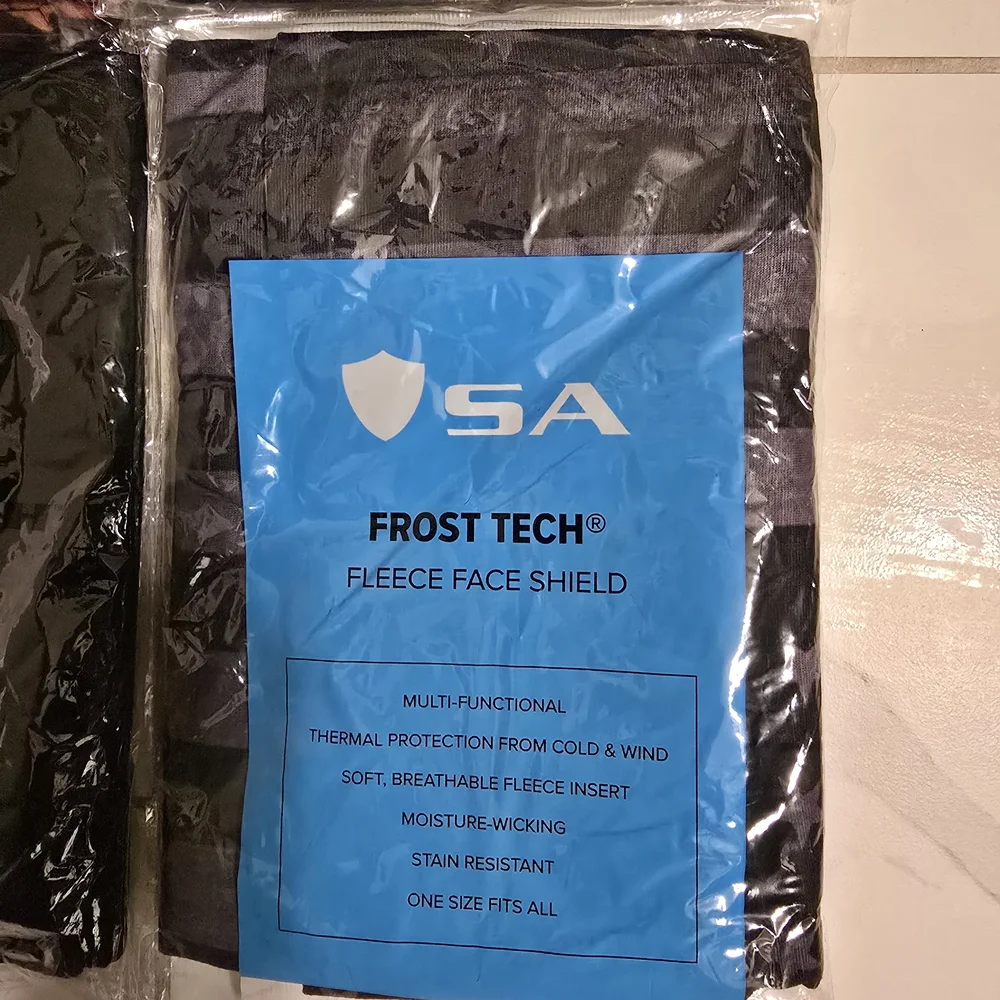 SA Frost Tech Fleece Face Shields - Lot Of 4 - NEW!